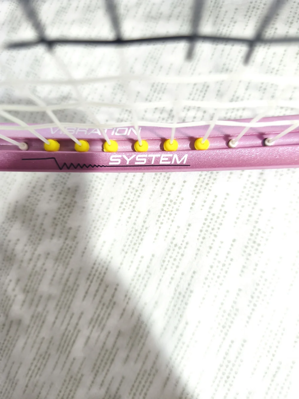 Pink Tennis Racket with White Grip - Picture 12 of 13